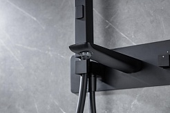 Allen Brau Смеситель для ванны с душем Infinity 5.21007-31 (с внутренней частью) черный матовый – фотография-3